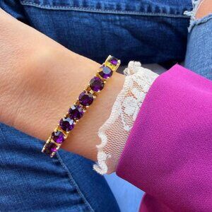 Park Lane Amethyst Mini Impression Tennis Bracelet Color Crush